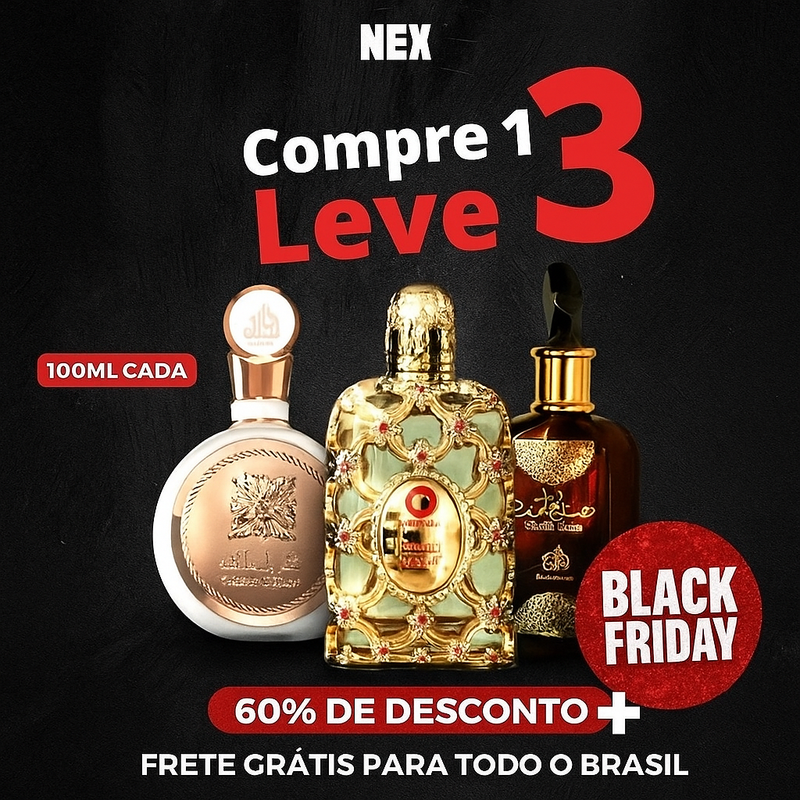 PROMOÇÃO COMPRE 1 LEVE 3 - Sabah Al Ward, Fakhar e Royal Amber - Queima de Estoque 100ml Cada